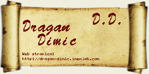 Dragan Dimić vizit kartica